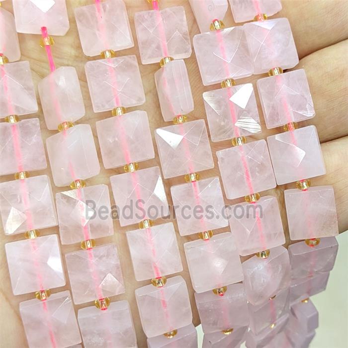 gemstone bead, faceted square