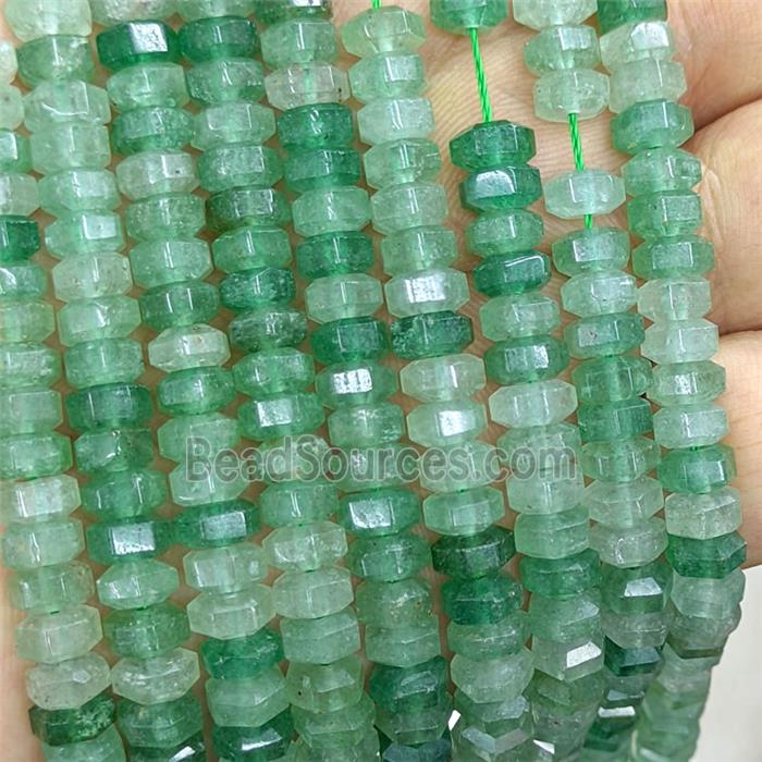 Natural Green Aventurine Hexagon Beads