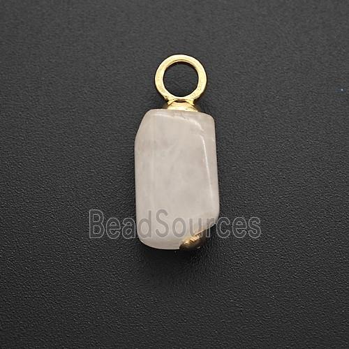 Pink Rose Quartz Stick Pendant