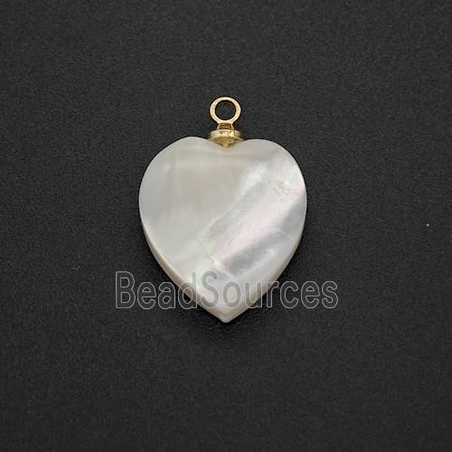 MOP Shell Heart Pendant