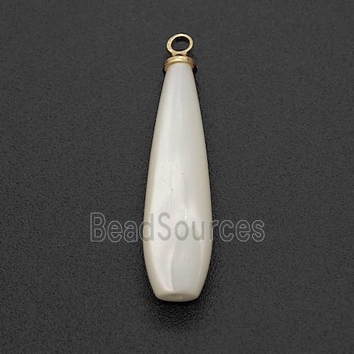 MOP Shell Teardrop Pendant