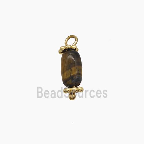 Tiger Eye Stone Rice Pendant