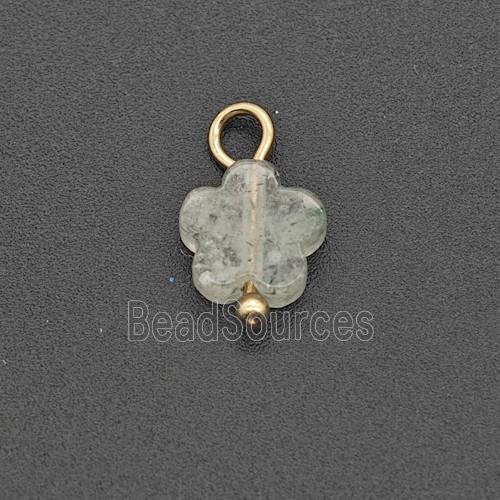 White Sponge Jade Flower Pendant