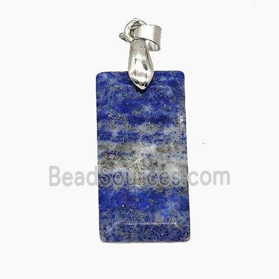 Gemstone Pendant, Platinum Plated
