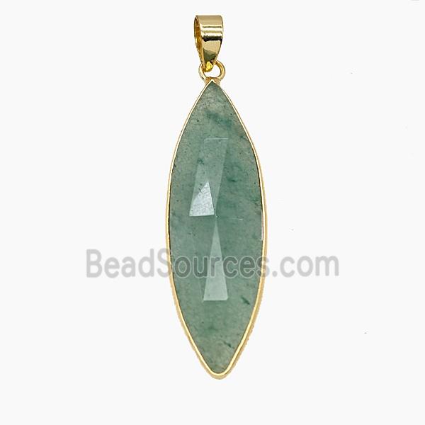 Gemstone Pendant, Platinum Plated
