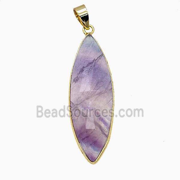 Gemstone Pendant, Platinum Plated