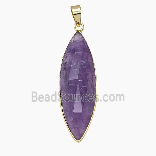 Gemstone Pendant, Platinum Plated