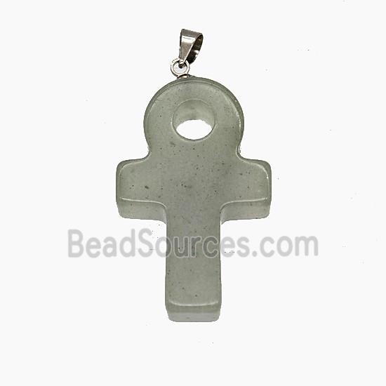Gemstone Pendant, Platinum Plated