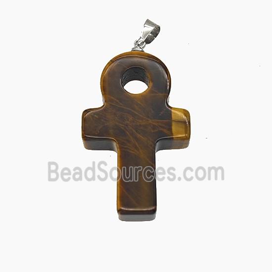 Gemstone Pendant, Platinum Plated