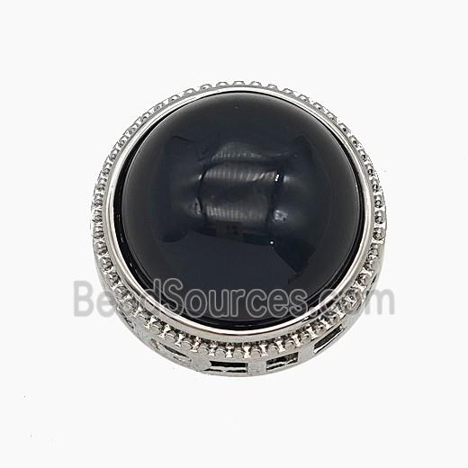 Gemstone Pendant, Platinum Plated