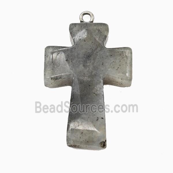 Labradorite Cross Pendant