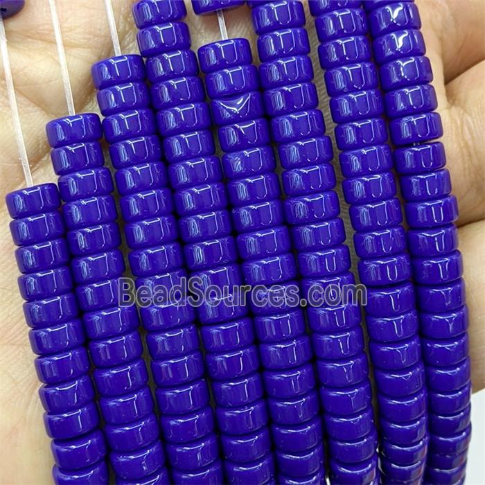 Blue Jadeite Glass Heishi Beads