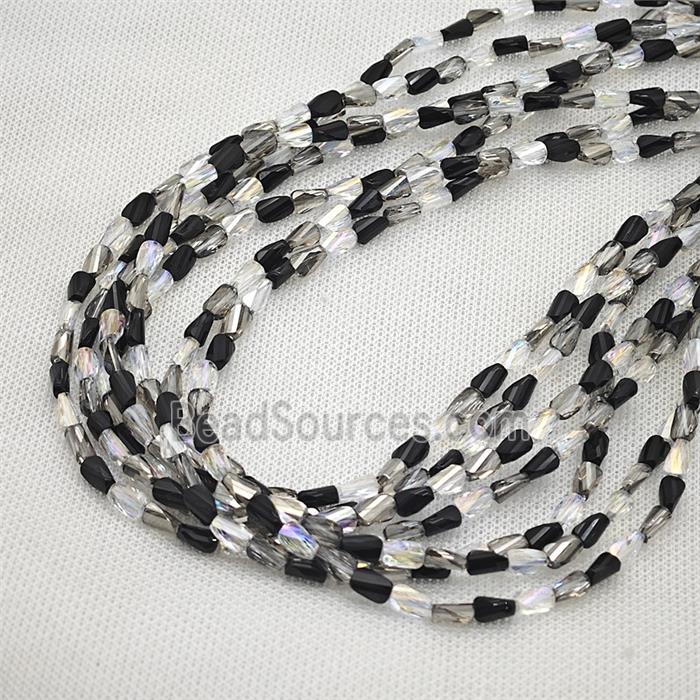 Crystal Glass Beads Twist Mixed Color