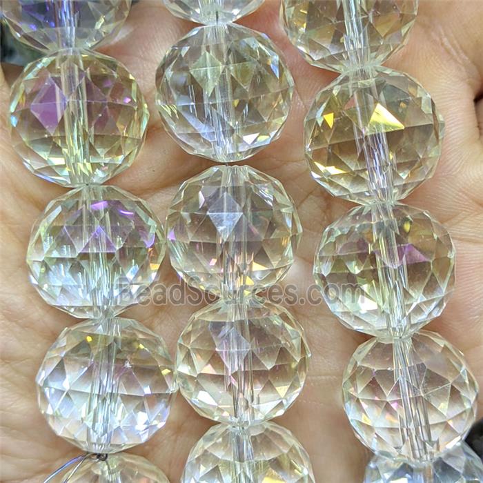 Crystal Glass Beads Faceted Round