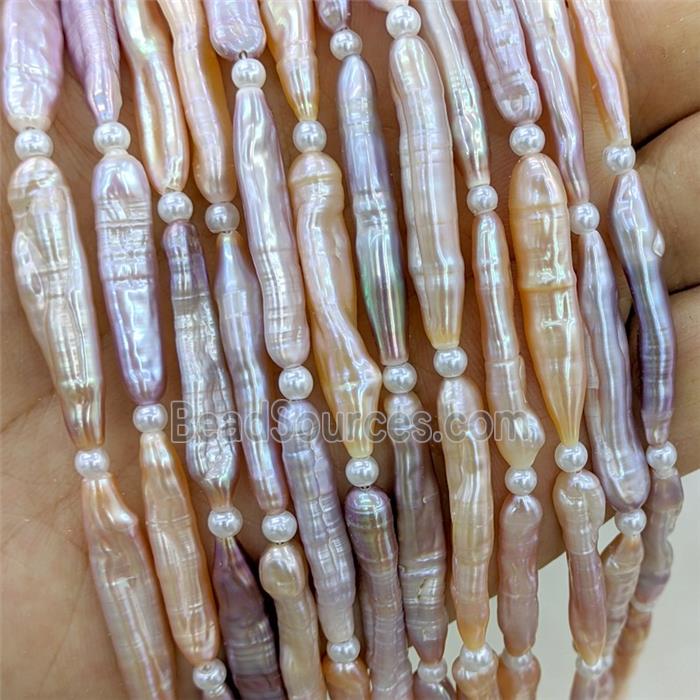 Baroque Style Pearl Beads Stick Mix Color