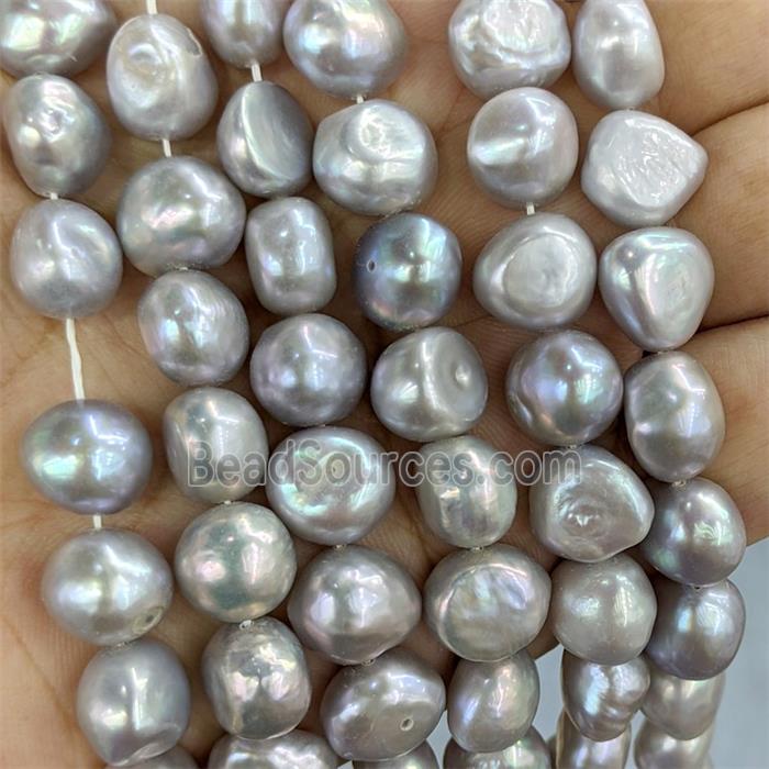 Gray Pearl Beads Freeform B-Grade