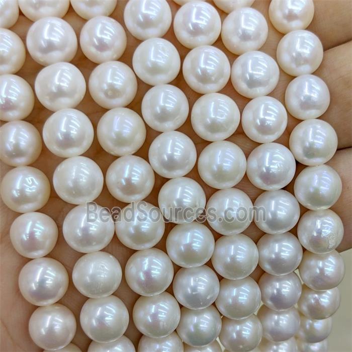 White Pearl Beads Smooth Round AAA-Grade