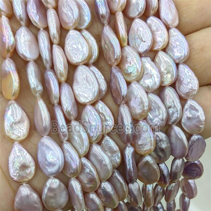 Natural Purple Pearl Beads Teardrop