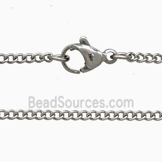Raw Stainless Steel Necklace Chain