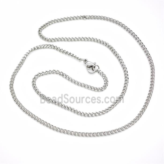 Raw Stainless Steel Necklace Chain