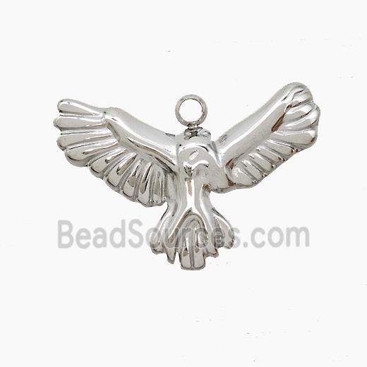 Raw Stainless Steel Eagle Pendant Birds