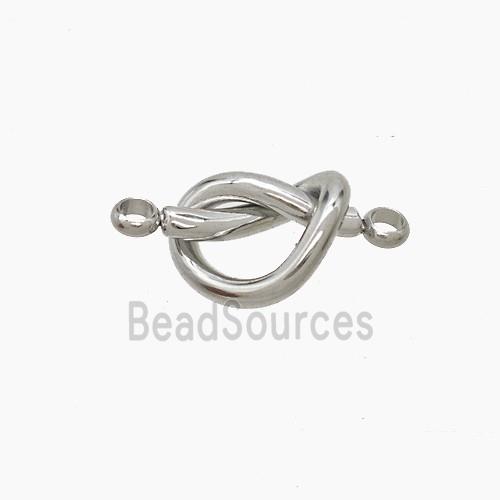 Raw Stainless Steel Heart Connector