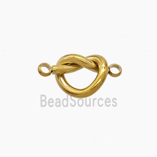 Stainless Steel Heart Connector Gold plated