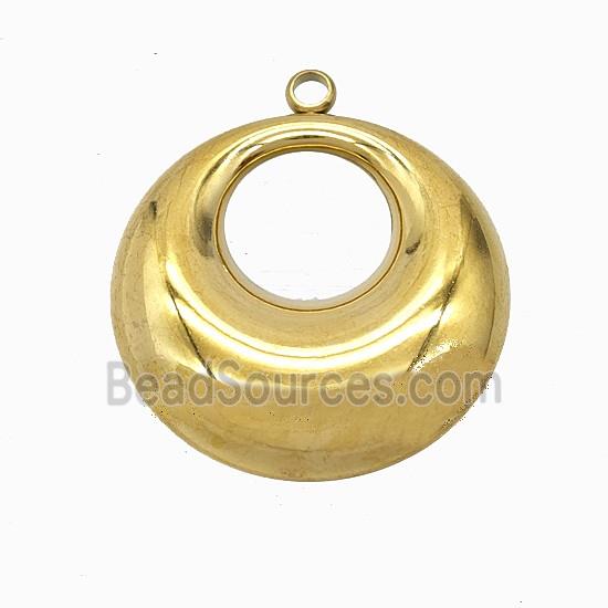 Stainless Steel Gogo Pendant Gold Plated