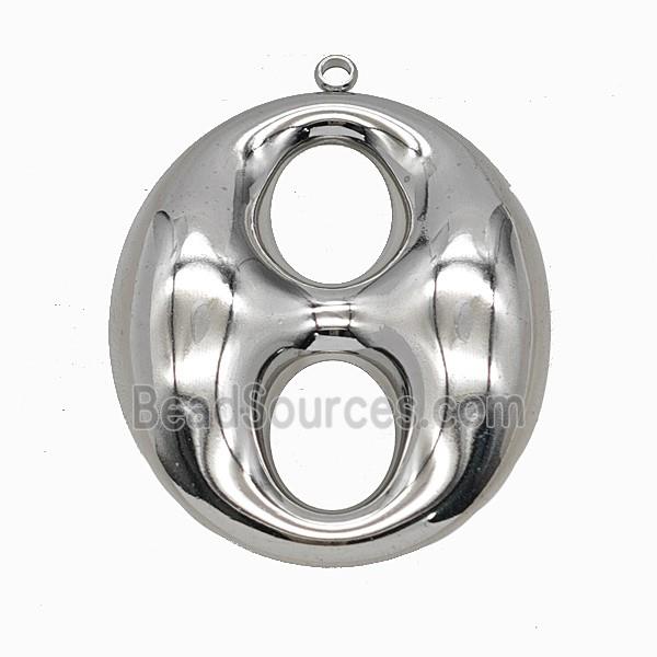 Soda Pop Pull-tab Charms Raw Stainless Steel Pendant