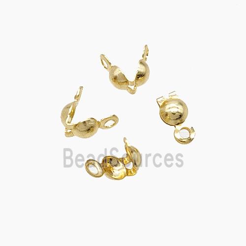 Stainless Steel Beadtips For Ballchain Gold Plated