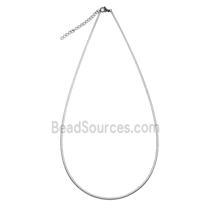 Raw Stainless Steel Nacklace Chain