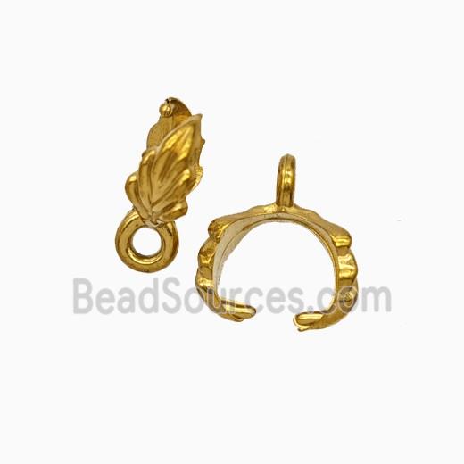 Stainless Steel Bail Gold Plated