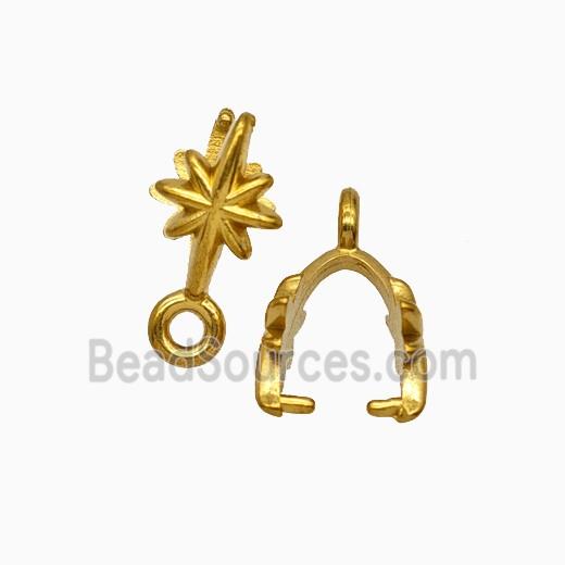 Stainless Steel Bail Gold Plated