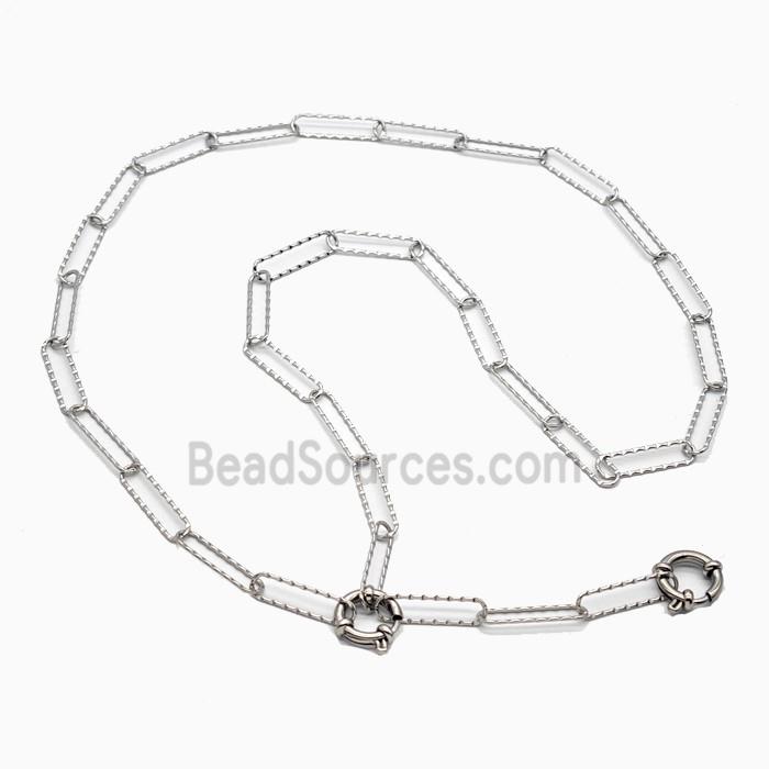 Raw Stainless Steel Necklace Chain
