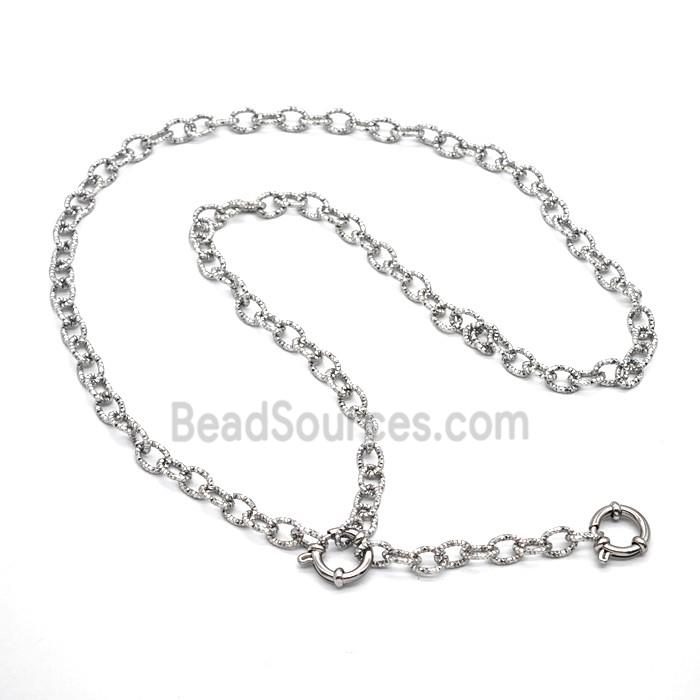 Raw Stainless Steel Necklace Chain