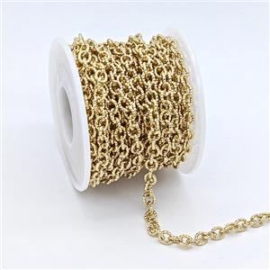 Copper Chain, Gold Plated, approx 5mm