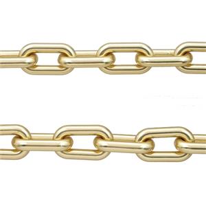 Alloy Chain Duck Matte Gold, approx 9-16mm