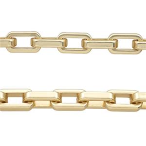 Alloy Chain Duck Matte Gold, approx 8.5-15mm