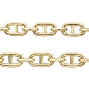 Alloy Chain Duck Matte Gold, approx 11-15mm, 12.5-22mm