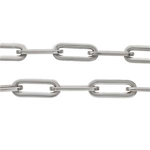 Alloy Chain Duck Matte Silver, approx 9-23mm