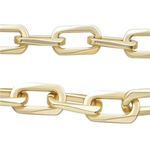 Alloy Chain Duck Matte Gold, approx 14-25mm