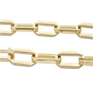 Alloy Chain Duck Matte Gold, approx 13-22mm