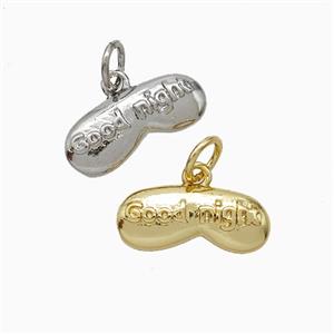 Copper Pillows Pendant Good Night Mixed, approx 6-15mm