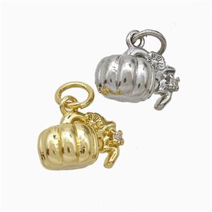 Copper Pumpkin Pendant Mixed, approx 7-11mm