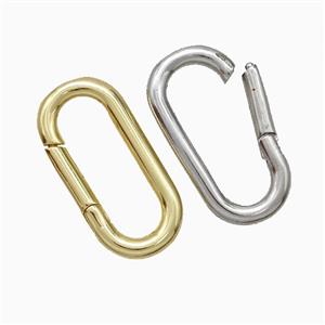 Copper Carabiner Clasp Mixed, approx 10-20mm