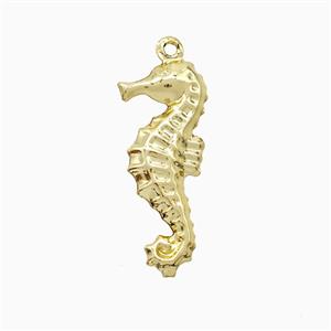 Copper Seahorse Pendant Gold Plated, approx 10-25mm