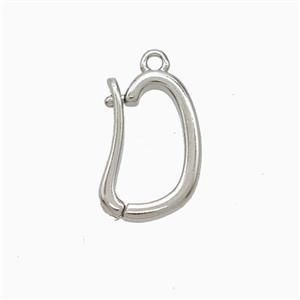 Copper Bail Platinum Plated, approx 8.5-14mm