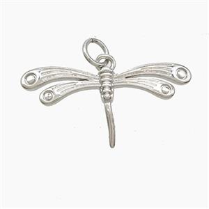 Copper Dragonfly Pendant Platinum Plated, approx 13-25mm