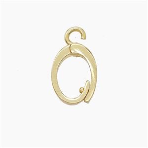 Copper Clasp Bail Gold Plated, approx 10-13mm