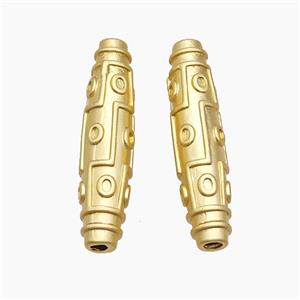 Copper Rice Beads Large Hole Matte Gold, approx 9-38mm, 2.5mm hole